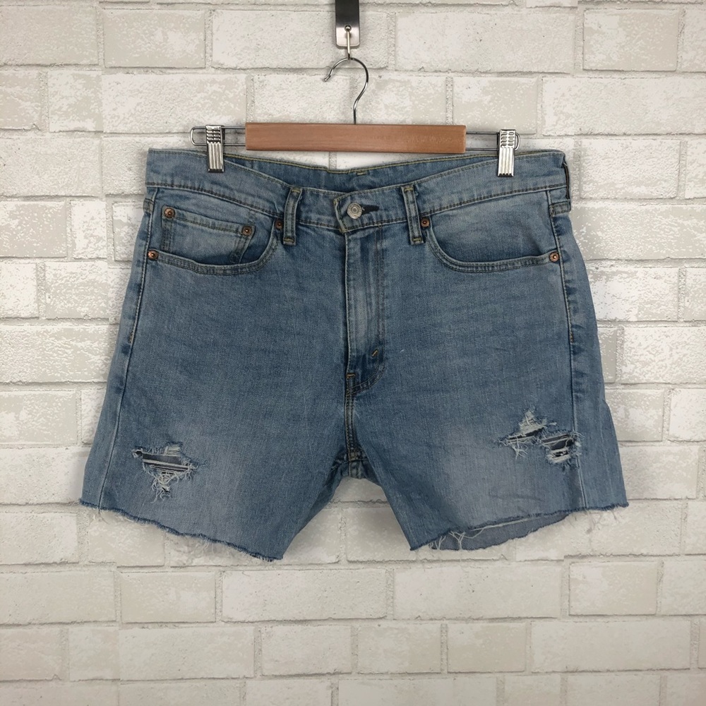 Levi's Cut Off hand distressed Women's Jean Shorts
